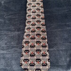 Vintage Metropolitan Museum of Art Black and Gold Men's Tie